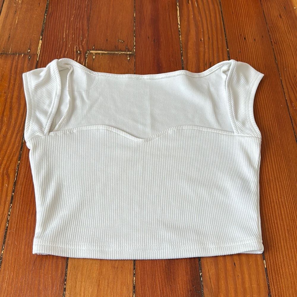 White Crop Top